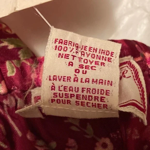 Vintage April Cornell Satiny Floral Skirt - Picture 14 of 14